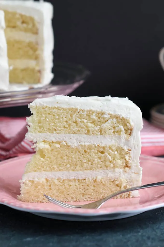 Classic Buttermilk Vanilla Cake with Traditional American Buttercream