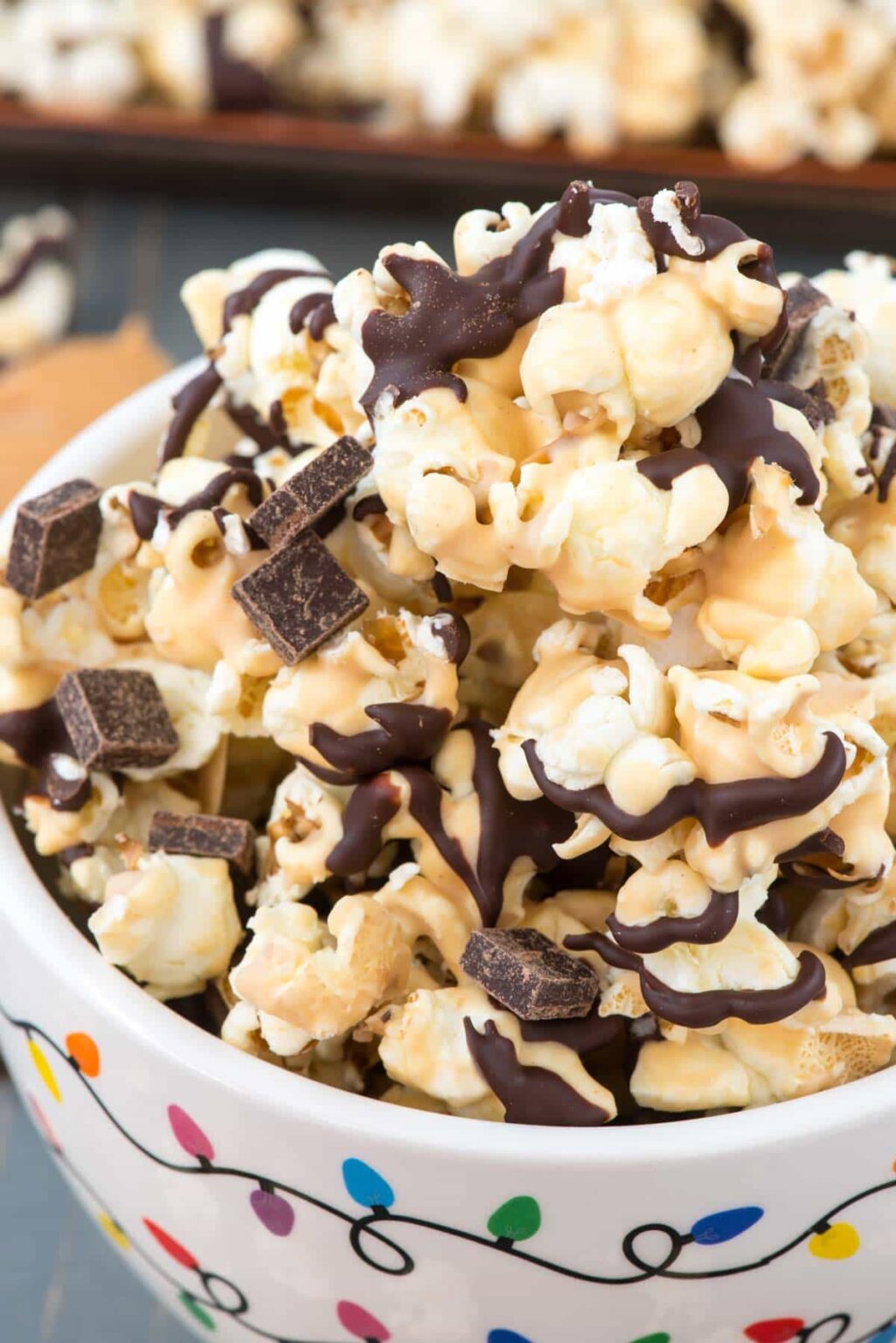 Chocolate Peanut Butter Popcorn - Grandma's Simple Recipes