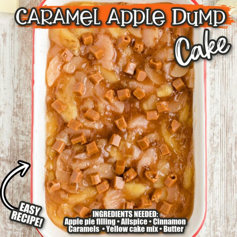 GOOEY CARAMEL APPLE DUMP CAKE RECIPE