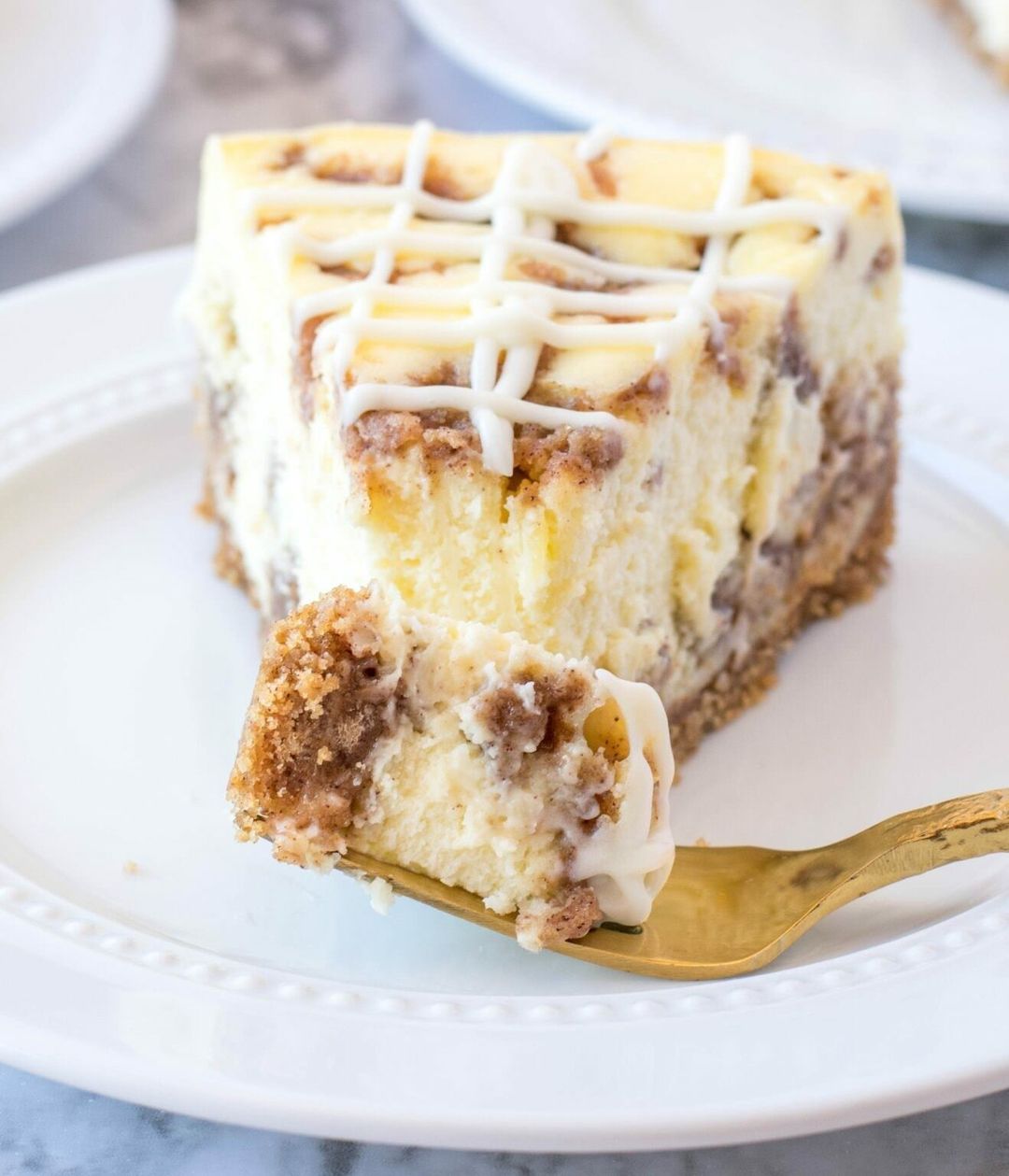 Cinnamon Roll Cheesecake with Cream Cheese Icing Grandma's Simple Recipes