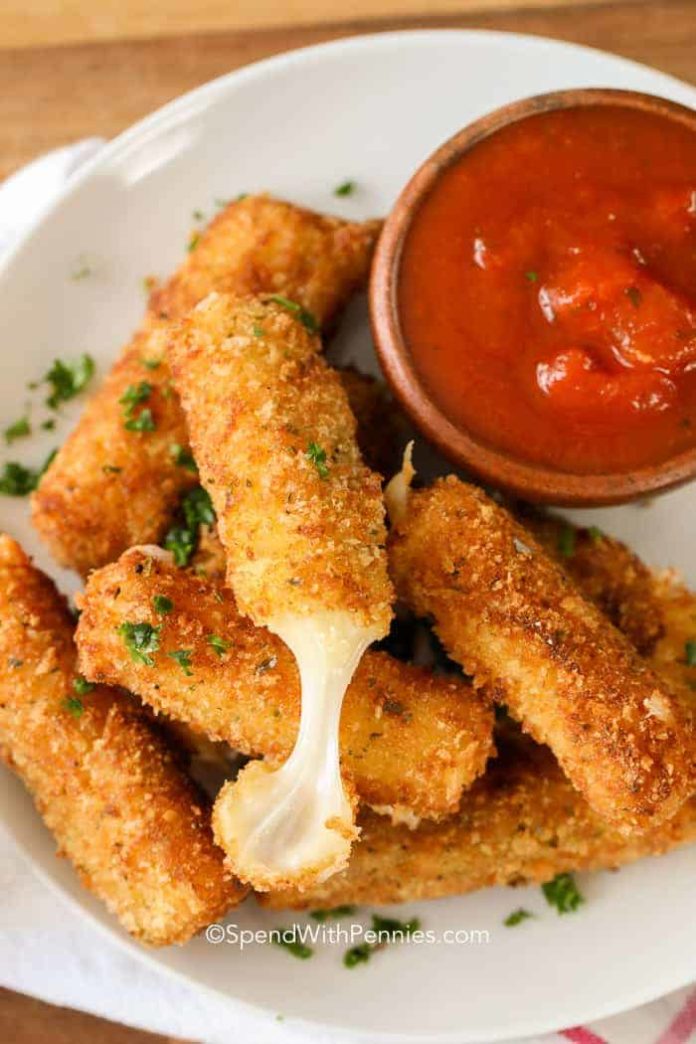 Gooey Cheese Sticks (Fried or Baked) - Grandma's Simple Recipes