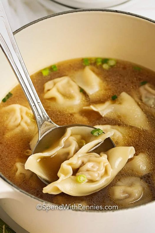 Homemade Wonton Soup - Grandma’s Simple Recipes