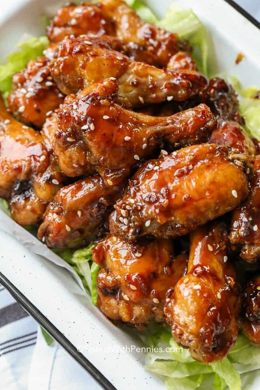 Honey Garlic Chicken Wings Recipe (Oven Baked) - Grandma's Simple Recipes