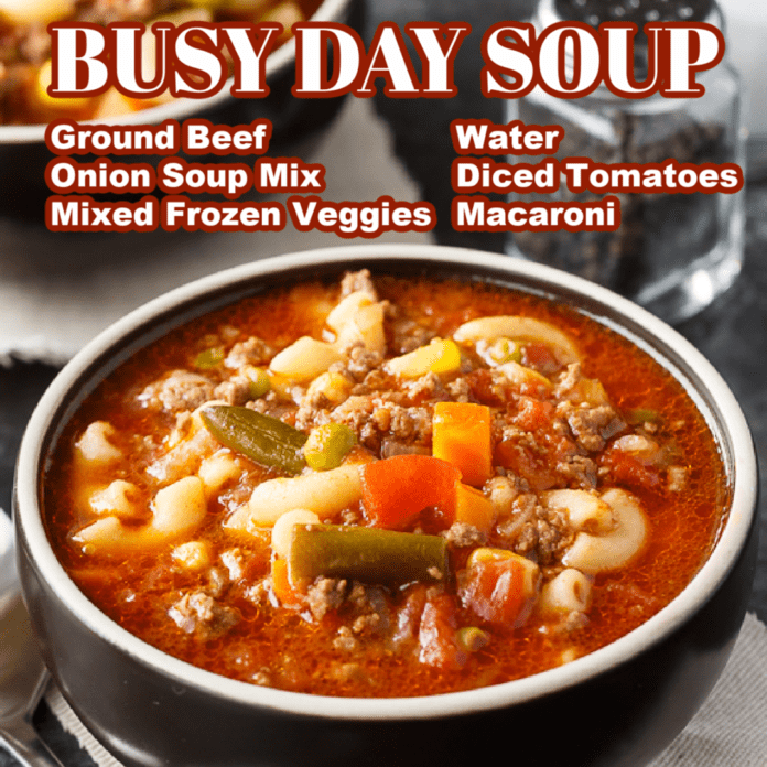 Busy Day Soup - Grandma's Simple Recipes