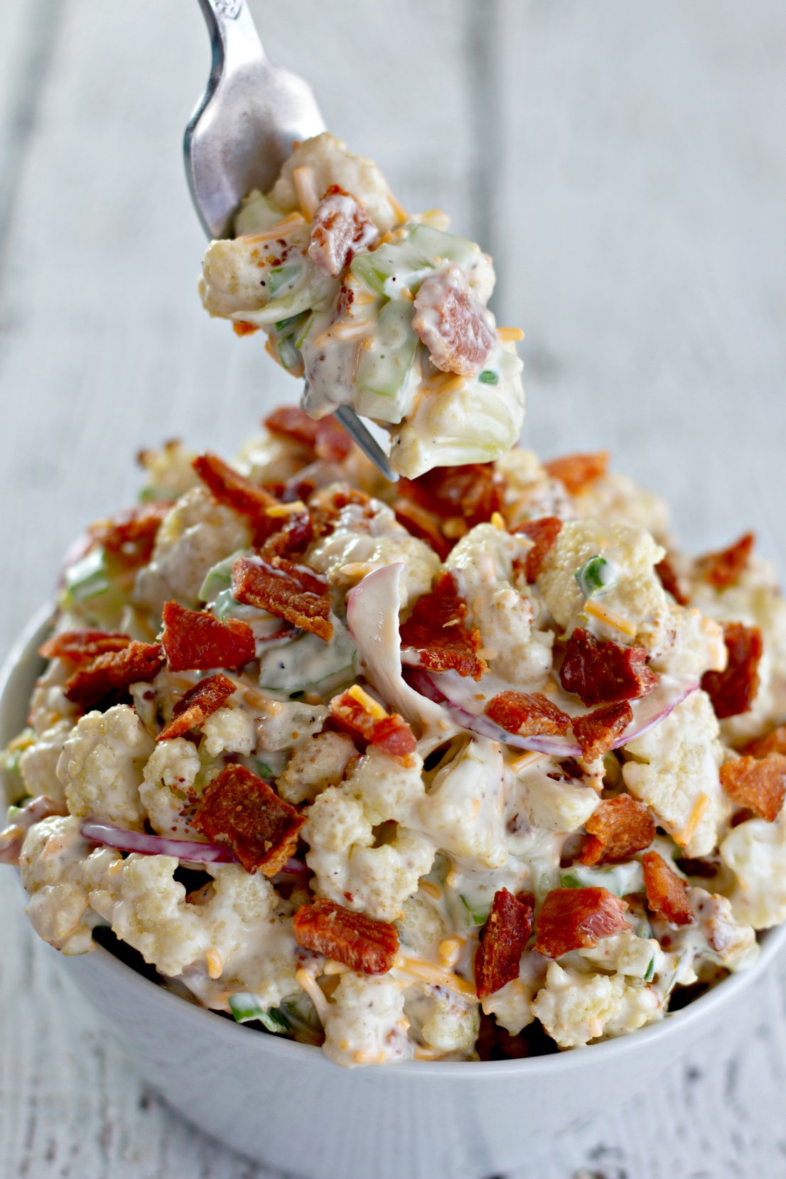 LOW CARB CAULIFLOWER SALAD Grandma's Simple Recipes