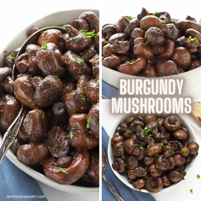 BURGUNDY MUSHROOMS Grandma's Simple Recipes