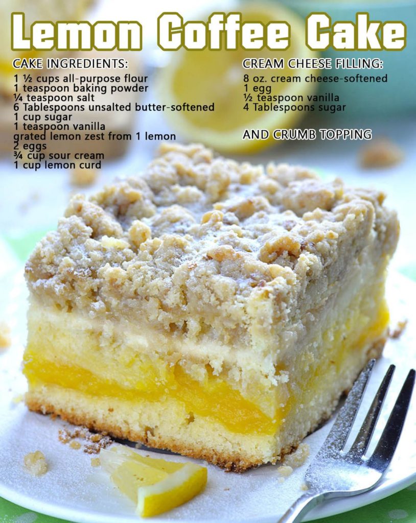 Lemon Coffee Cake Grandma's Simple Recipes