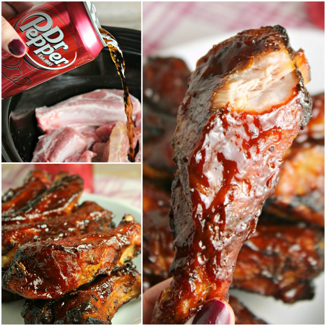 Slow Cooker Dr Pepper Ribs