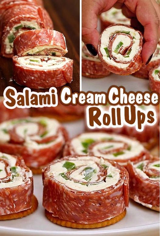 Salami Cream Cheese Roll Ups Grandma s Simple Recipes