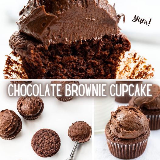 Chocolate Brownie Cupcakes - Grandma's Simple Recipes