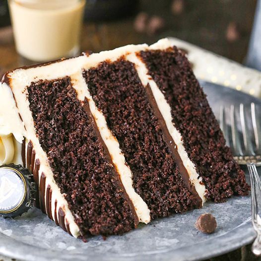 Guinness Chocolate Layer Cake - Grandma's Simple Recipes