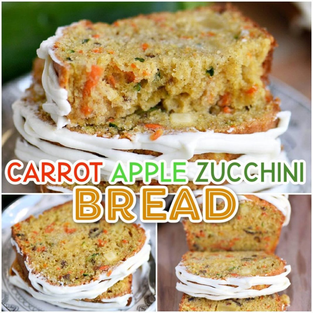 CARROT APPLE ZUCCHINI BREAD Grandma's Simple Recipes