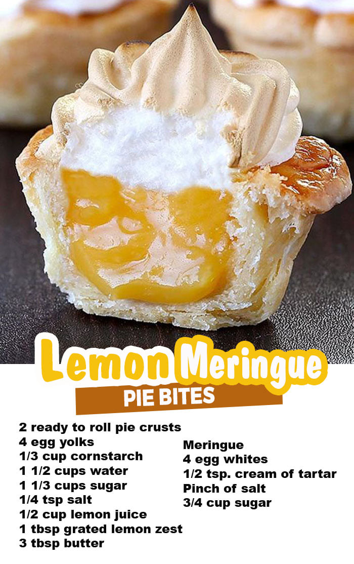 Lemon Meringue Pie Bites - Grandma's Simple Recipes