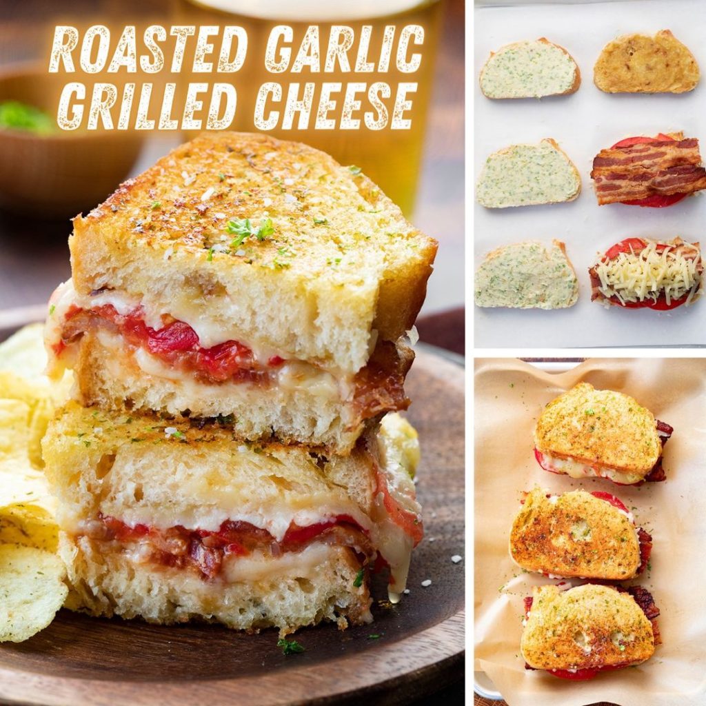 ROASTED GARLIC GRILLED CHEESE