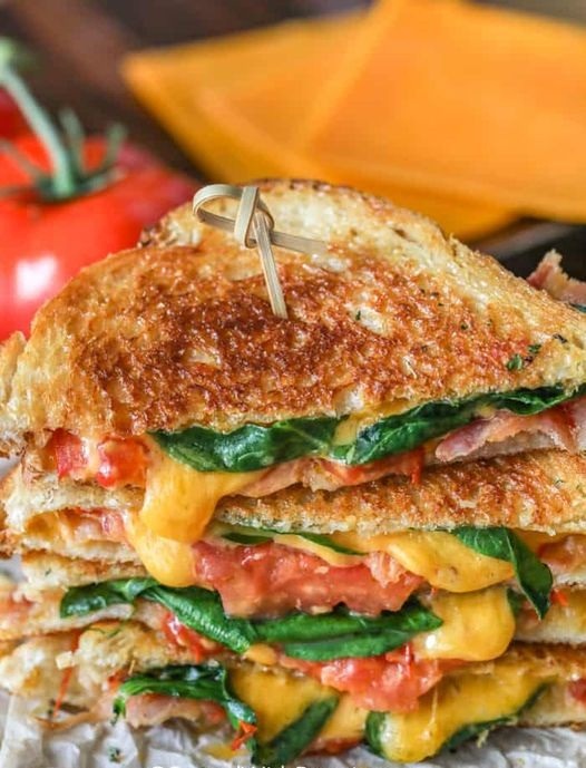 BLT Grilled Cheese - Grandma's Simple Recipes