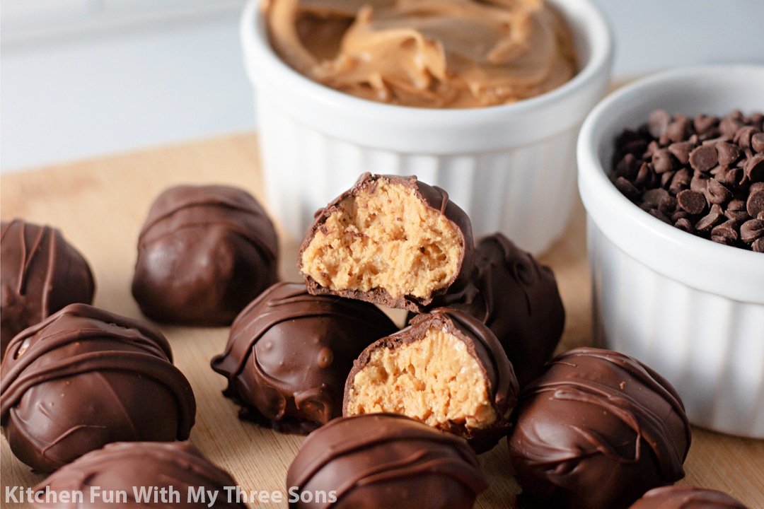 PEANUT BUTTER BALLS WITH RICE KRISPIES Grandma's Simple Recipes