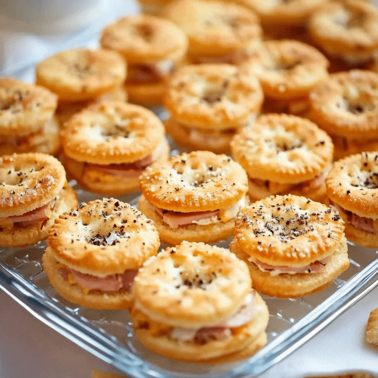 Ritz Cracker Party Sandwiches