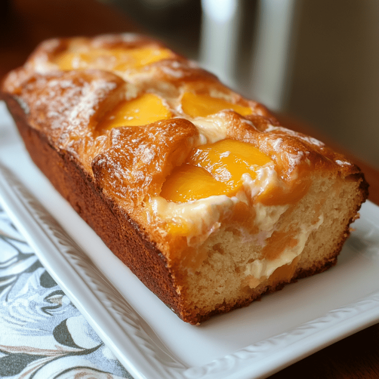 PEACHES & CREAM CHEESE LOAF
