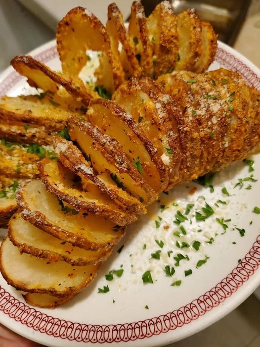 Sliced Baked Potatoes - Grandma's Simple Recipes
