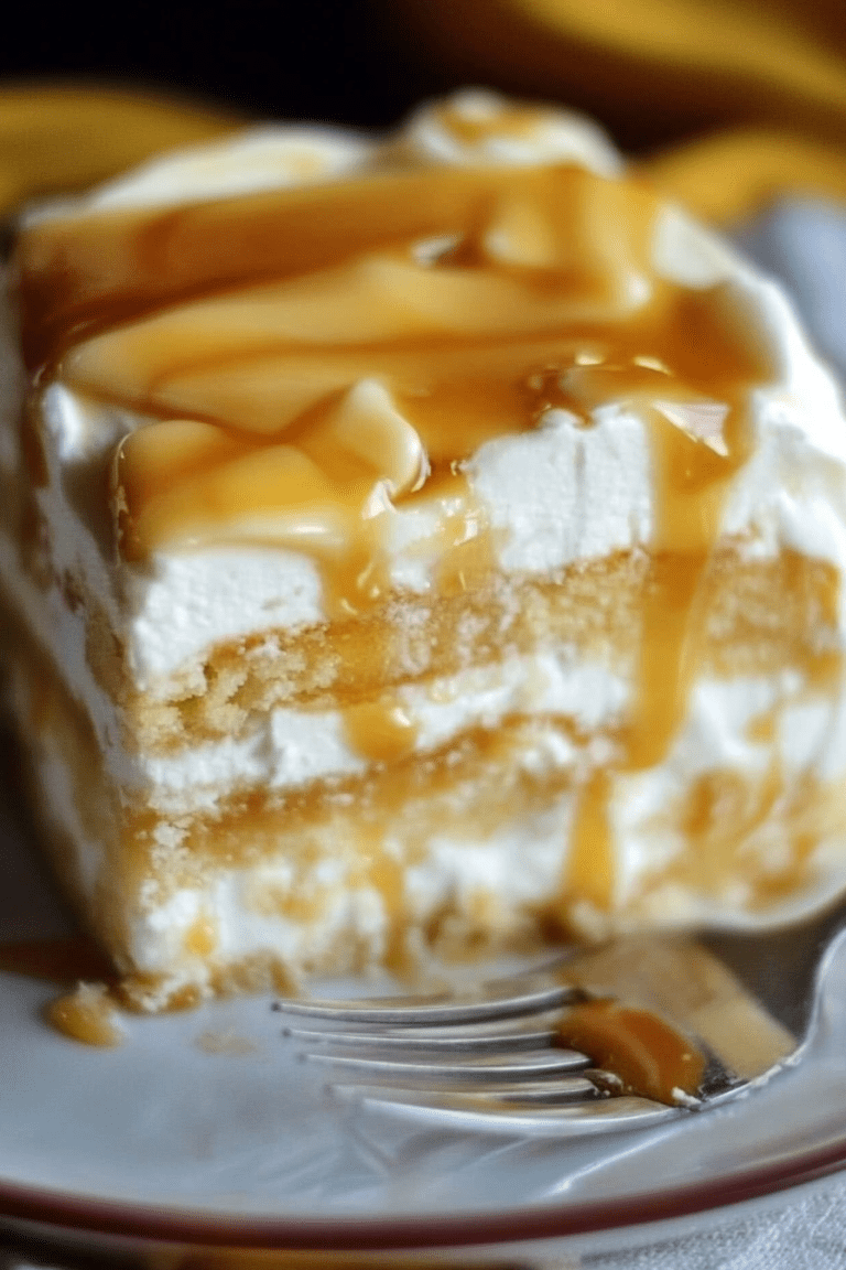Salted Caramel Icebox Cake