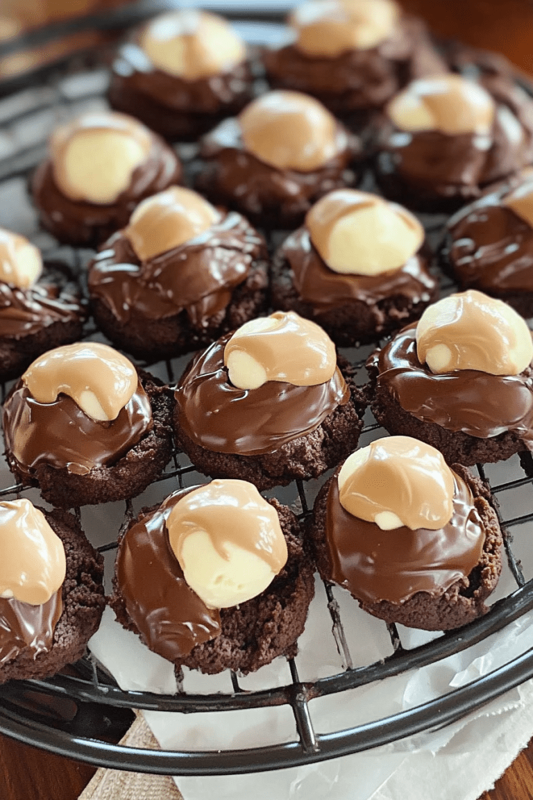 Buckeye Brownie Cookies