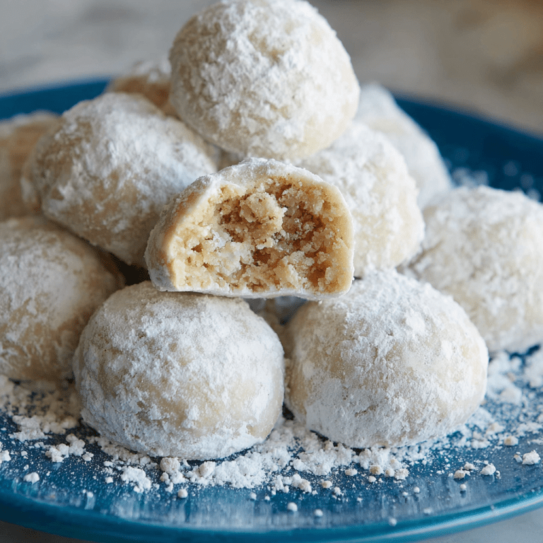 Buttery Pecan Snowball Cookies
