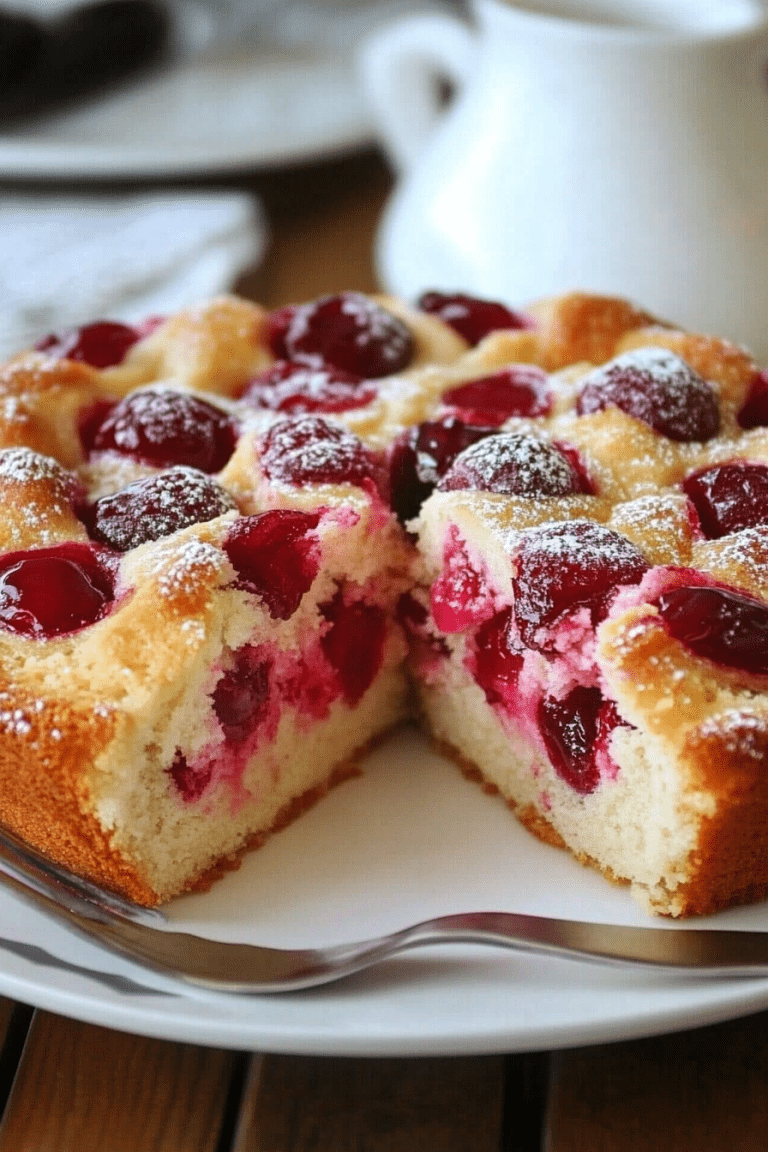 Cherry Cheese Coffee Cake