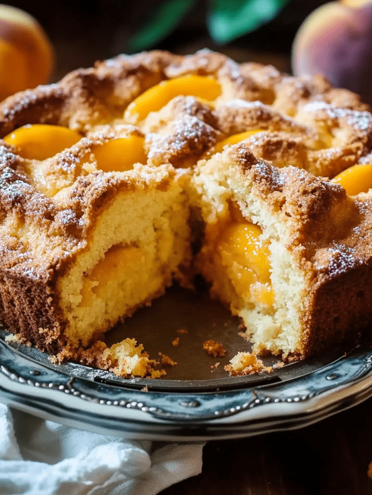 Peach Cobbler Pound Cake