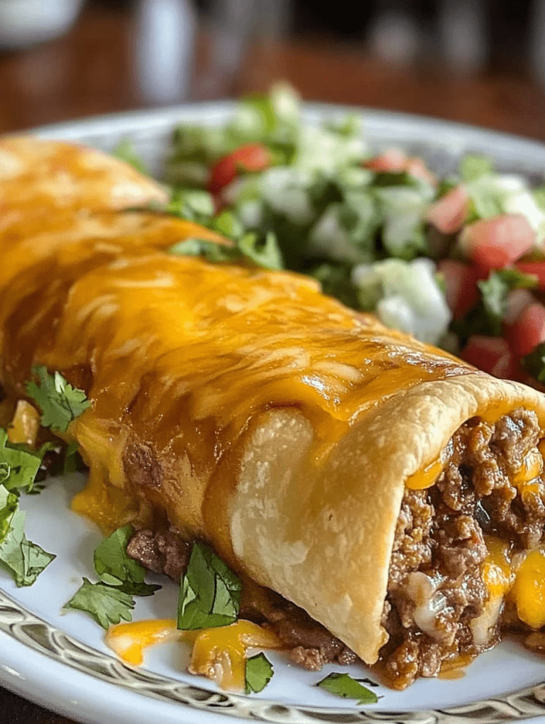 Family Favorite Beef and Cheese Chimichanga