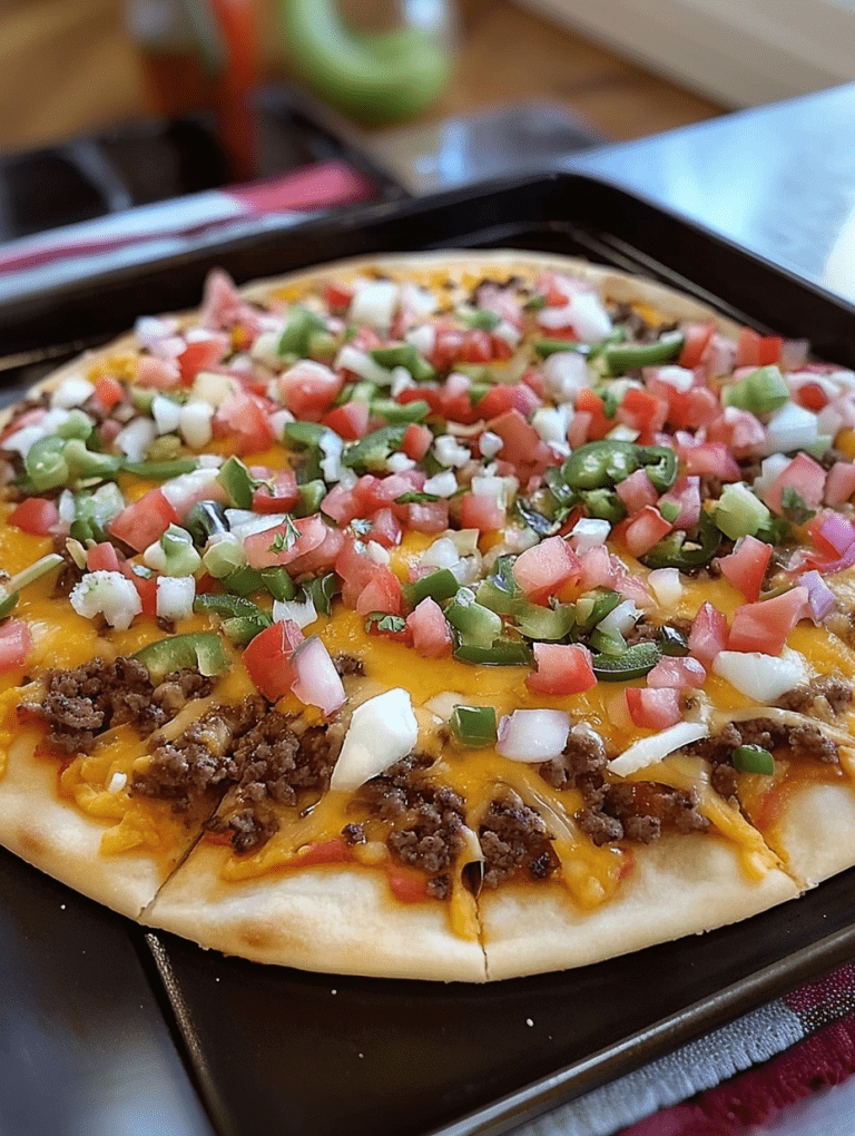 Easy Taco Pizza