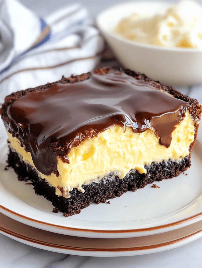 Boston Cream Pie Poke Cake