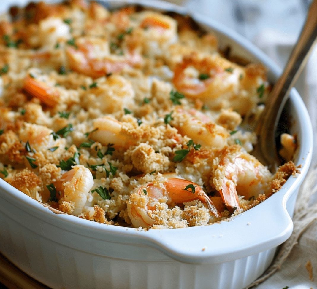 Seafood Casserole with Shrimp and Crab