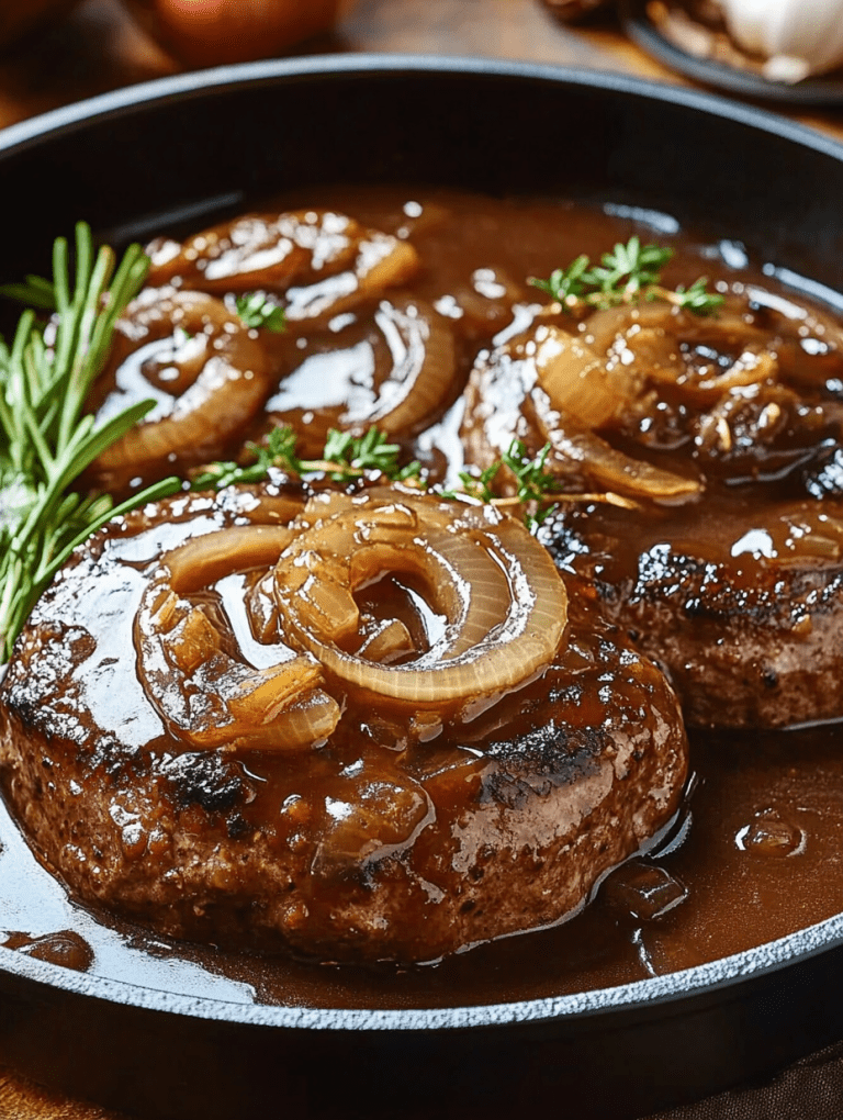 Salisbury Steak with Onion Gravy