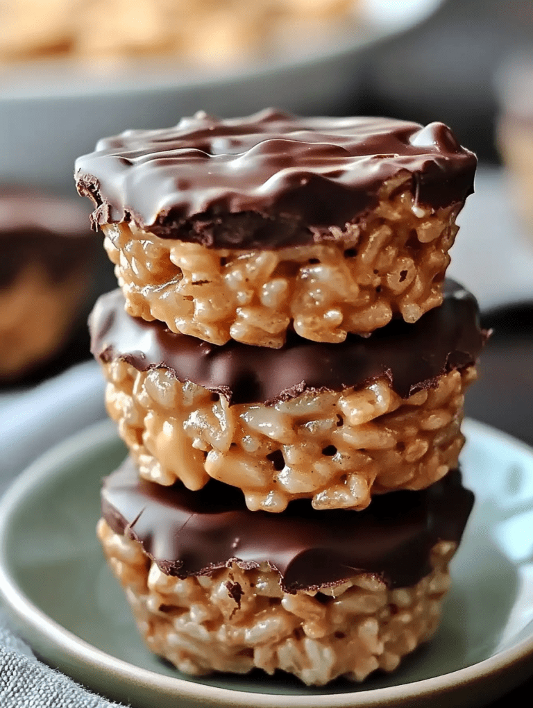 Chocolate Peanut Butter Rice Krispie Cups