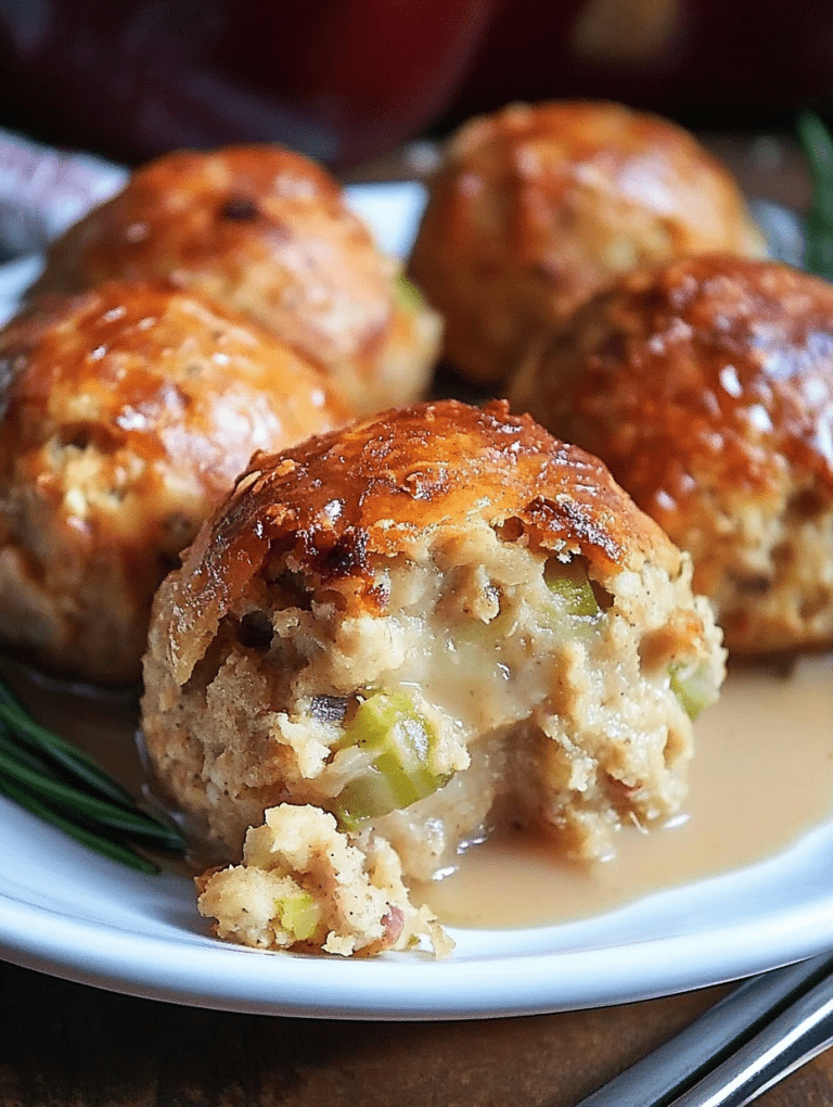 Turkey and Stuffing Balls