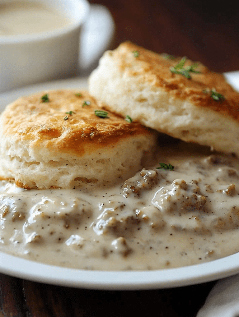 Buttermilk Biscuits and Sausage Gravy