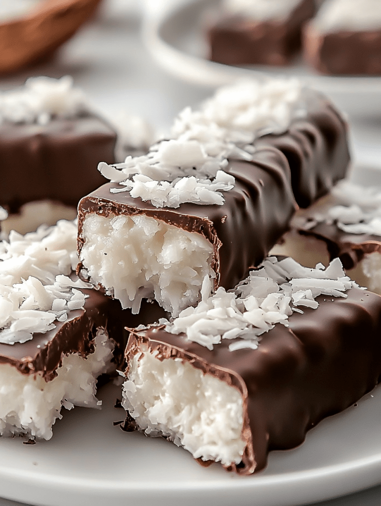 Chocolate Covered Coconut Bars