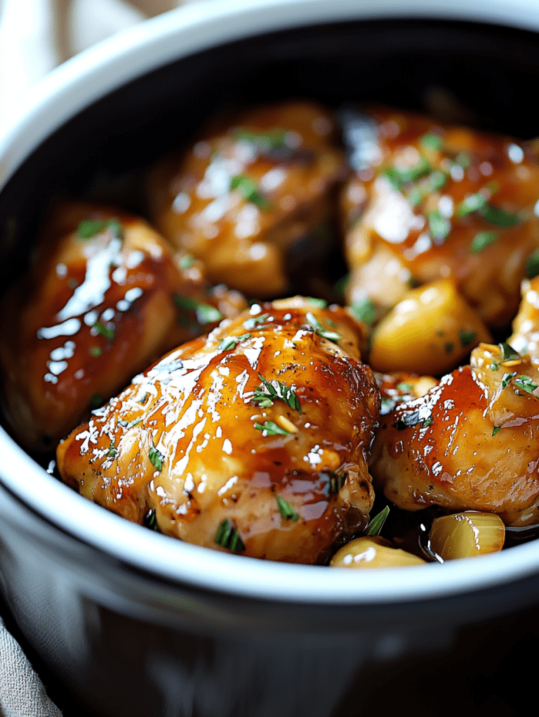 Slow Cooker Honey Garlic Chicken