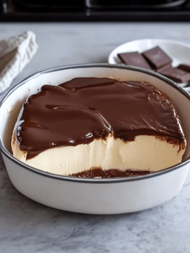 Vanilla Cream and Chocolate Ganache Delight