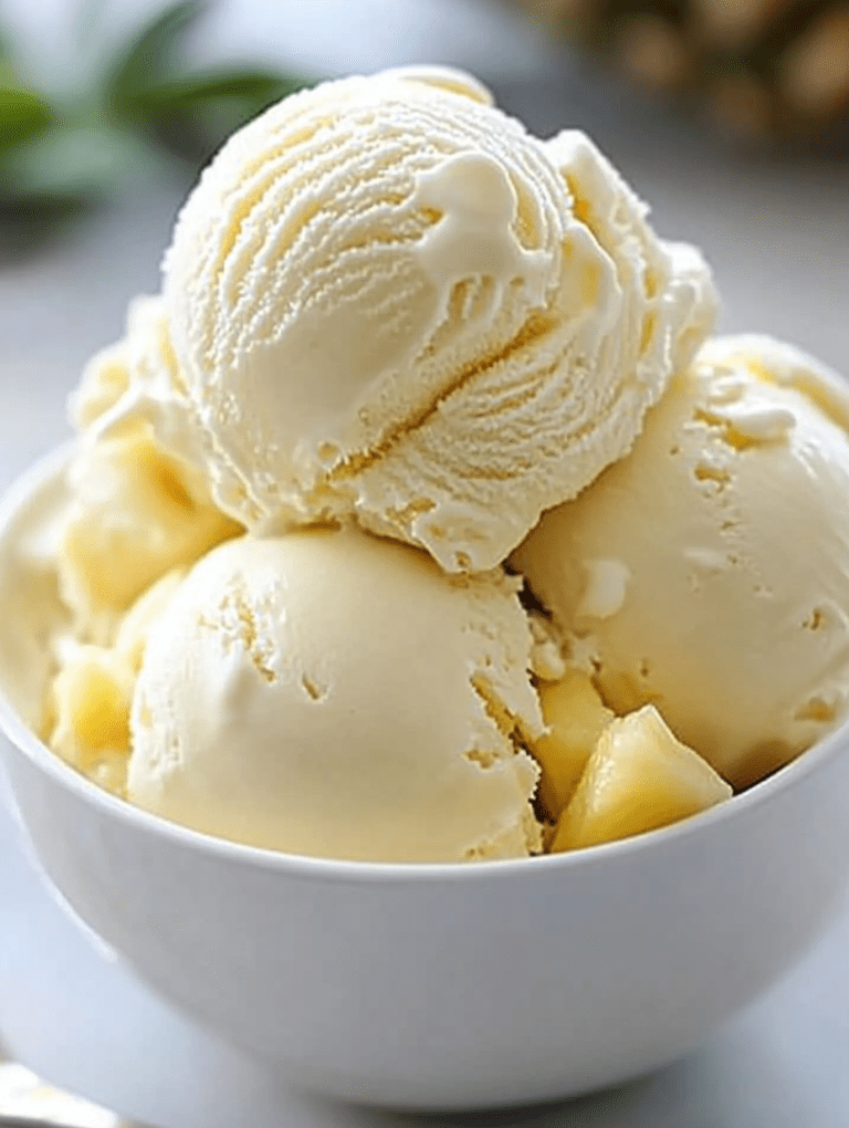 Pineapple Ice Cream