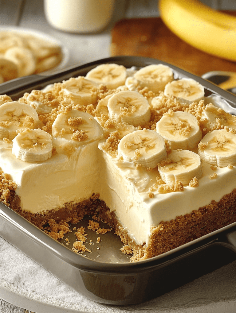Delightful Banana Cream Dessert