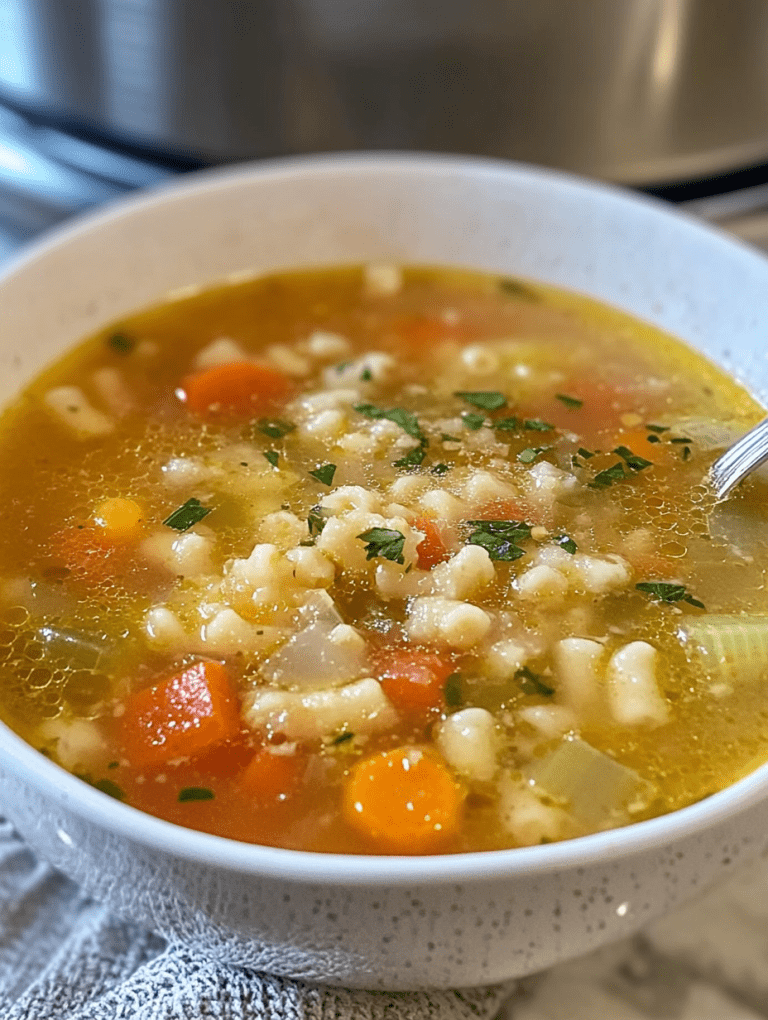 Italian Pastina Vegetable Soup