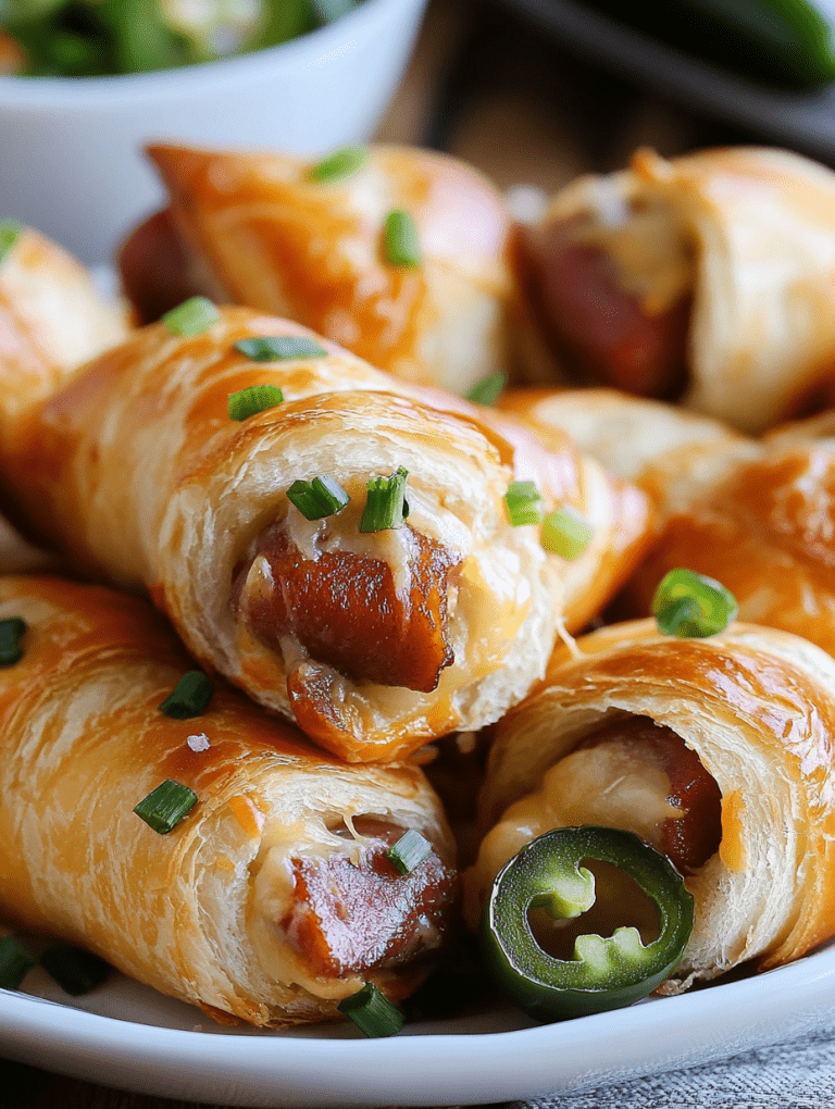 Jalapeño Popper Pigs in a Blanket