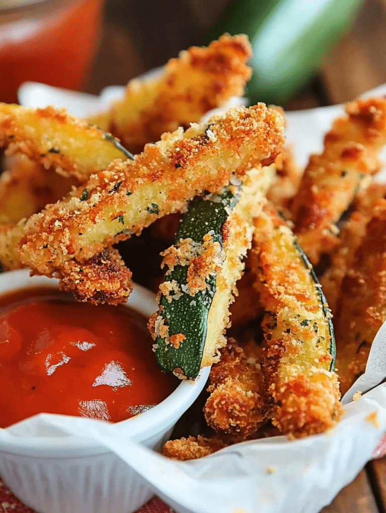 Crispy Baked Zucchini Fries
