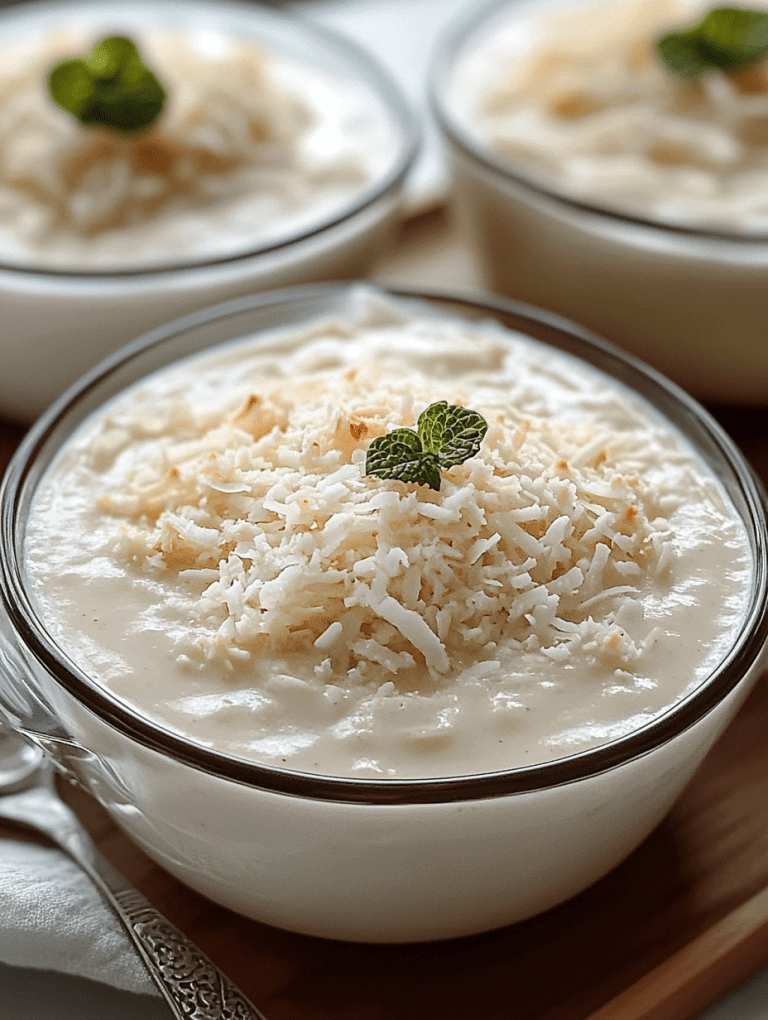 Coconut Milk Pudding