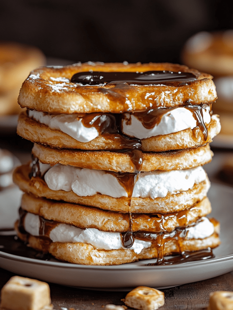 S’mores Fried Dough Sandwiches Recipe