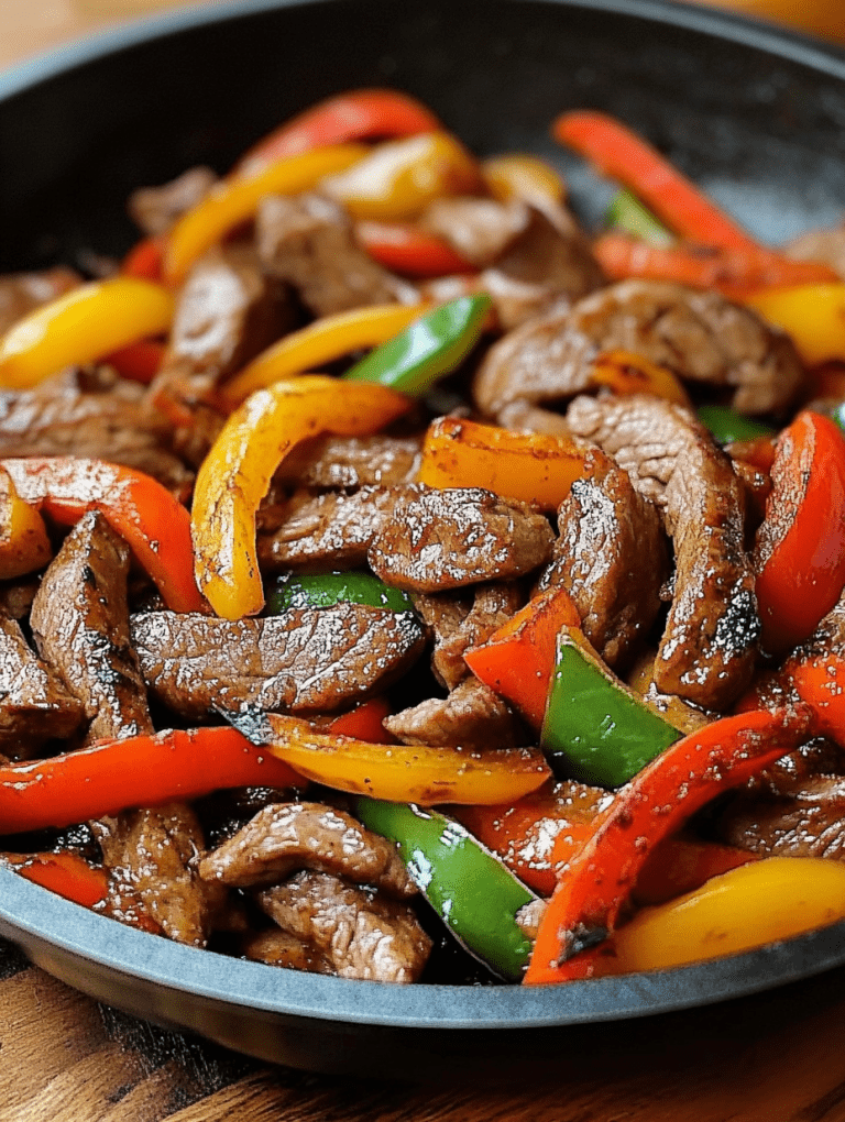 Easy Skillet Steak Fajitas
