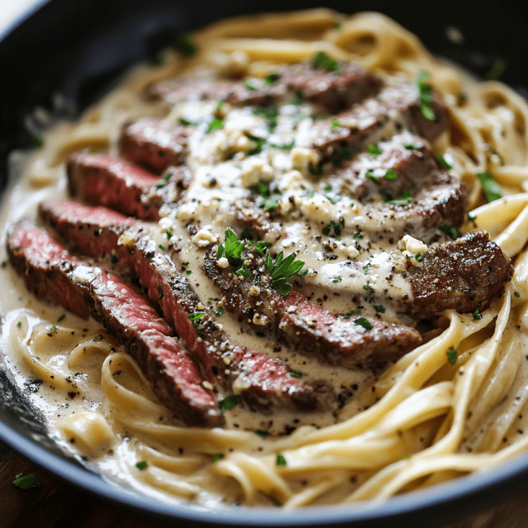 This Steak Gorgonzola Alfredo Holds a Secret That Will Define Your Couching