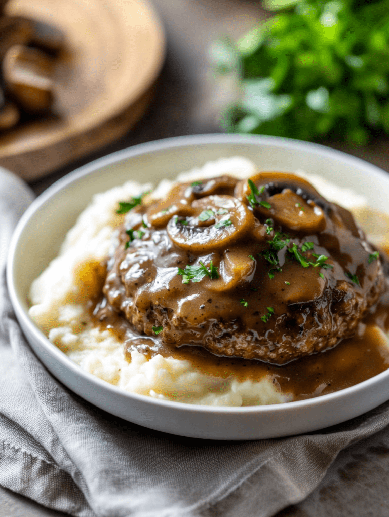 Salisbury Steak with Mushroom Gravy