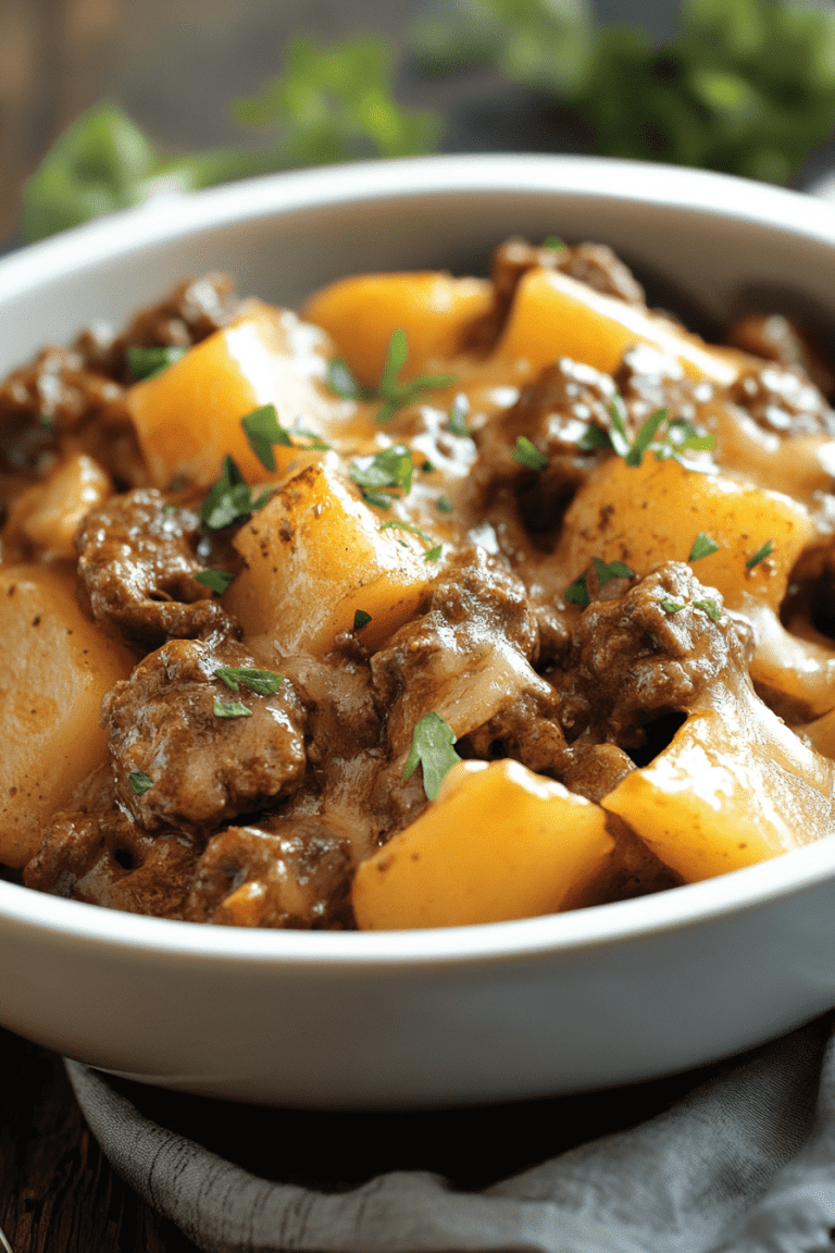 Beef and Potato Casserole